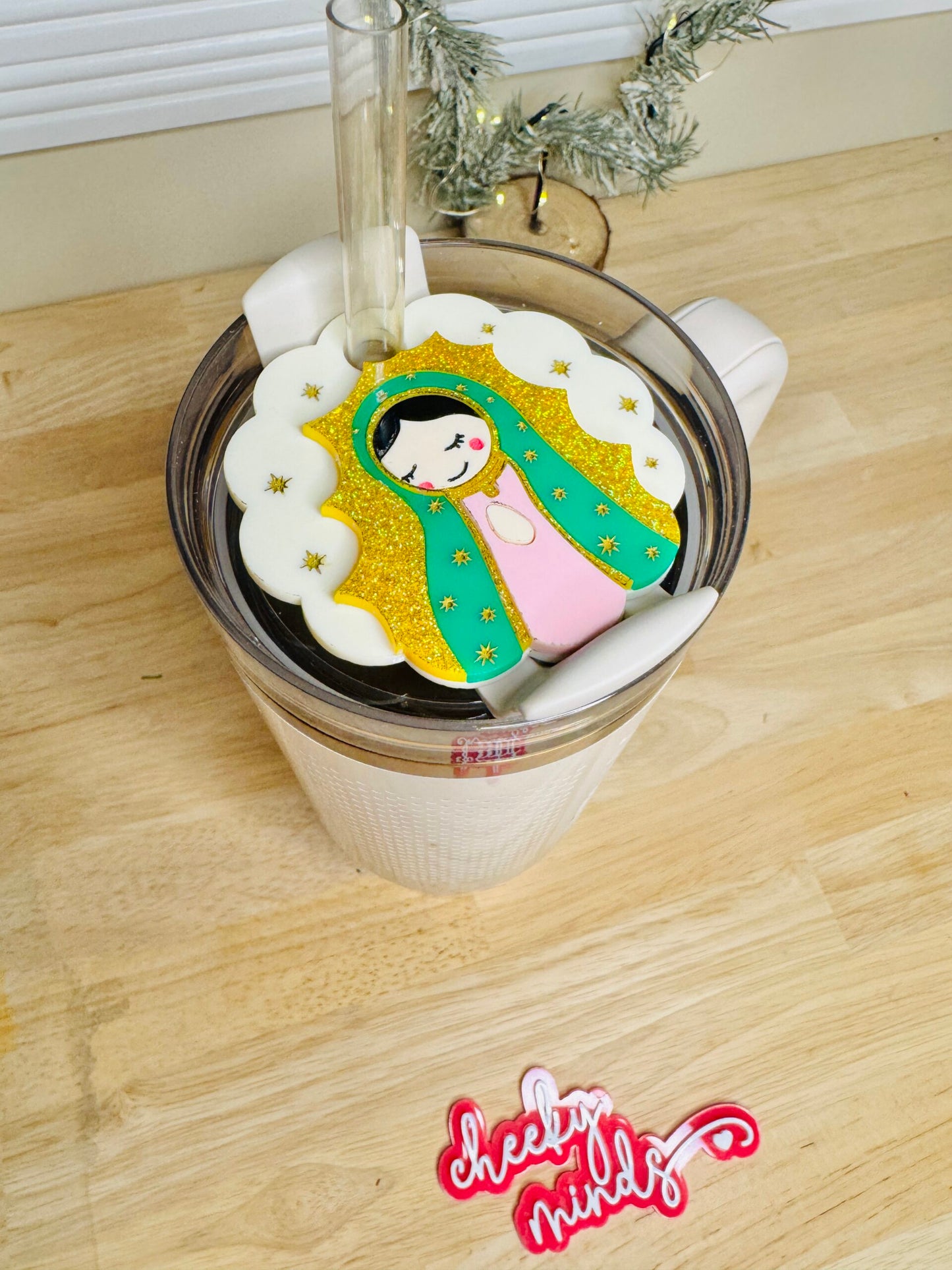 Virgen de Guadalupe Stanley Topper for 20oz, 30oz, 40oz image 1