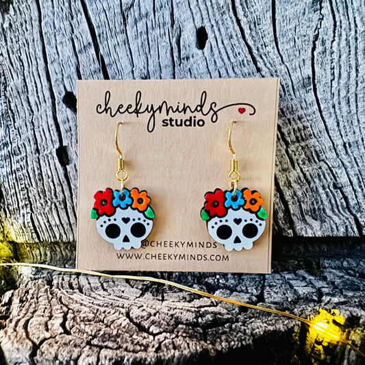 Dia de Los Muertos Hanging Earrings image 1
