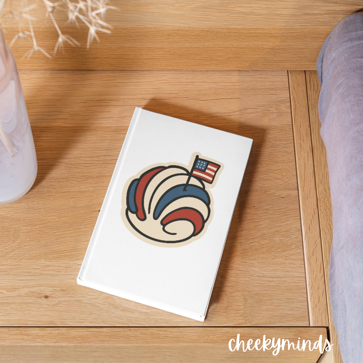 Patriotic Concha Sticker Sheet – Printable 4th of July Stickers PNG