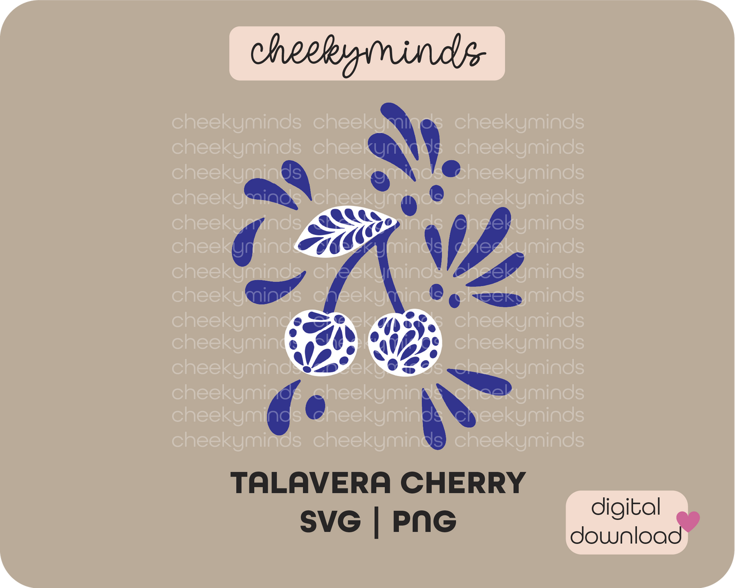 Talavera Cherry SVG PNG