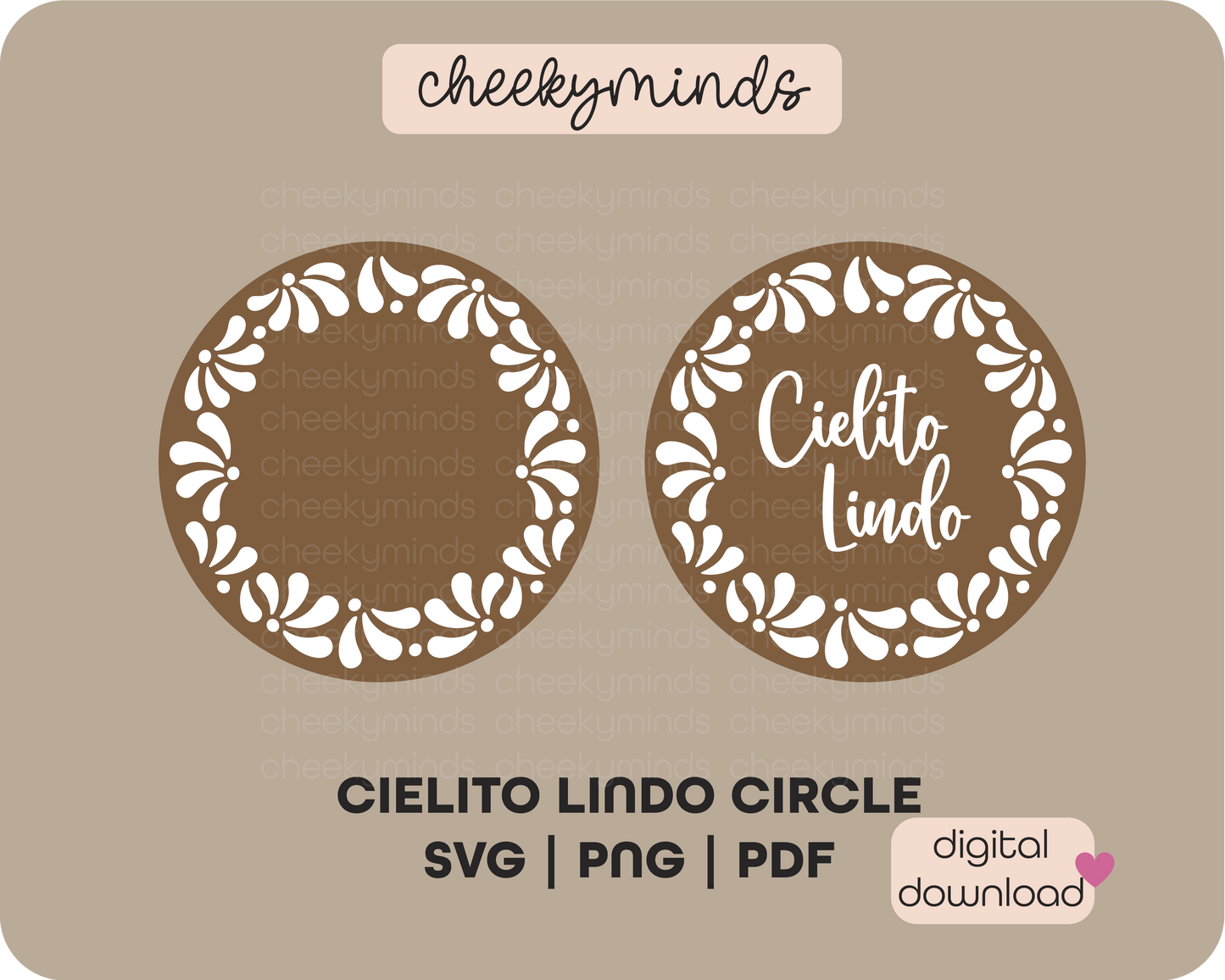 Cielito Lindo Talavera Circle SVG & PNG