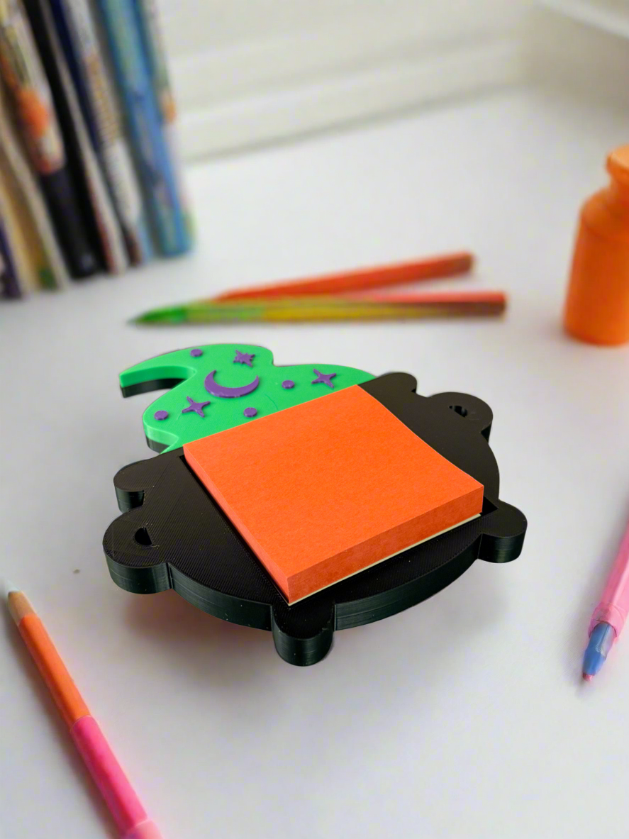 Cauldron Post-It Note Holder – Spooky Desk Must-Have