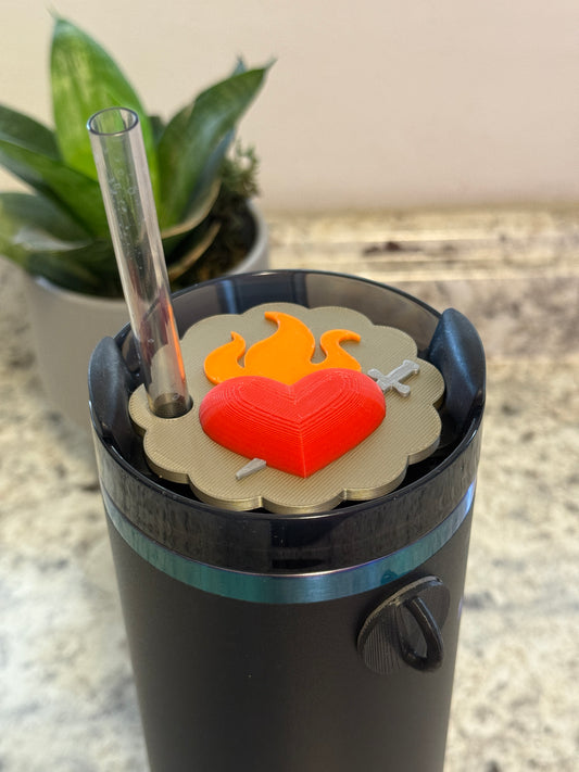 Sacred Heart Topper – Cultura Tumbler Accessory (Fits 20oz, 30oz, 40oz Cups)