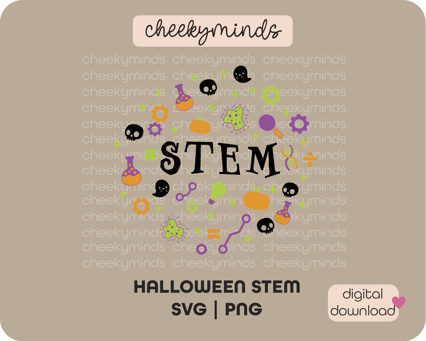 STEM Pumpkin SVG PNG