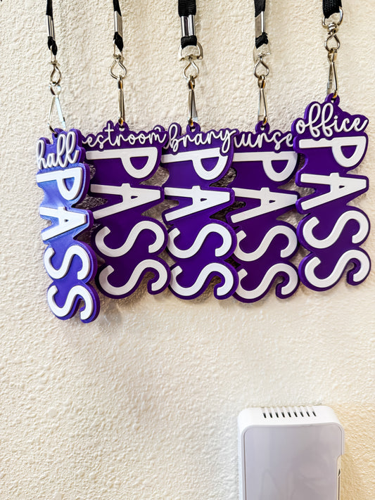 3D Printed Hall Pass – Teacher Must-Have