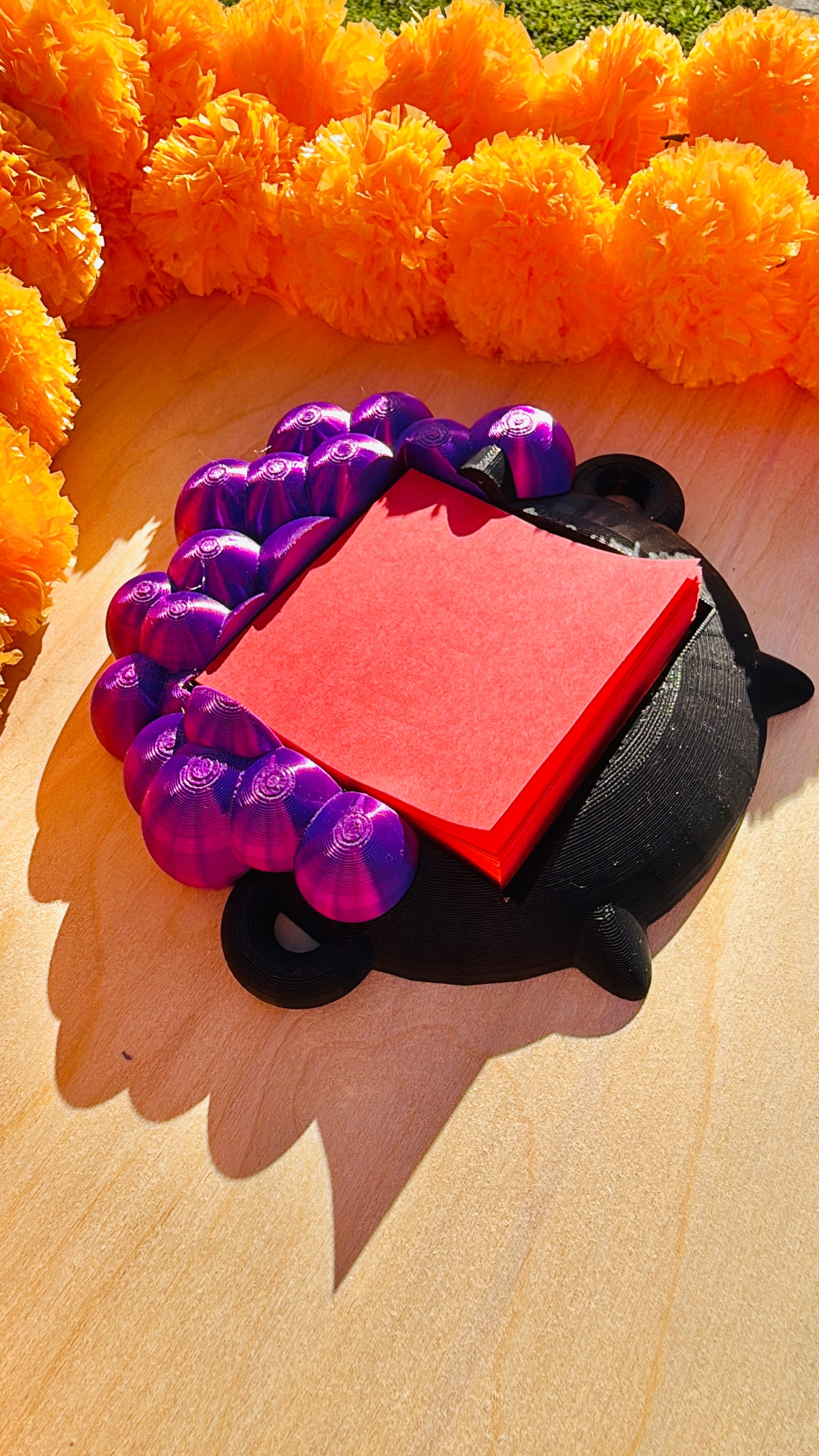 Cauldron Post It Holder STL 3mf File