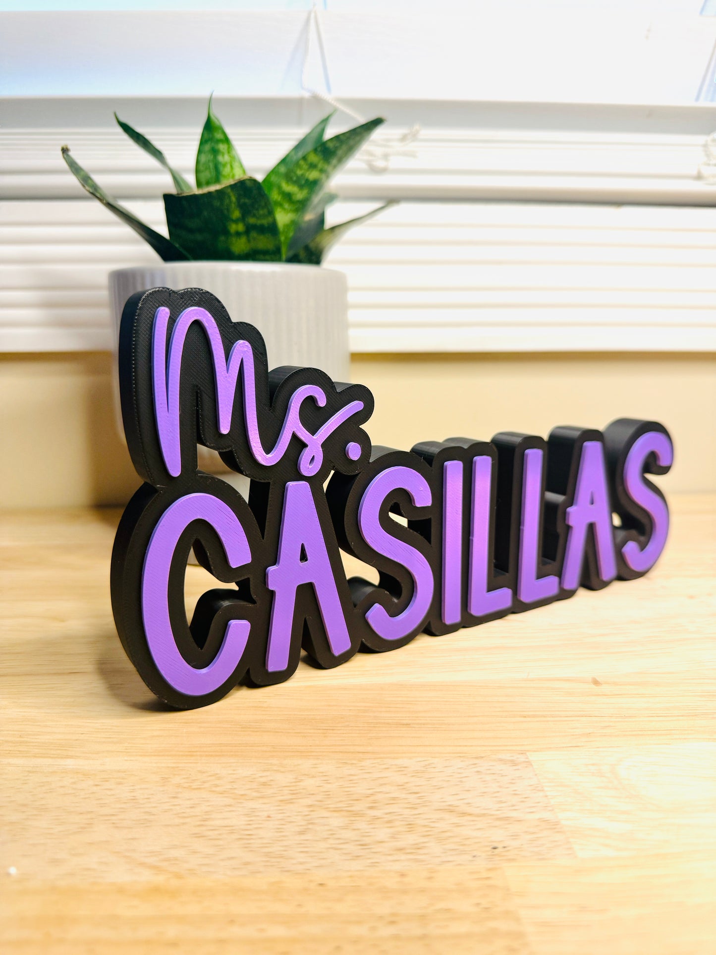 Custom Teacher Name Plate