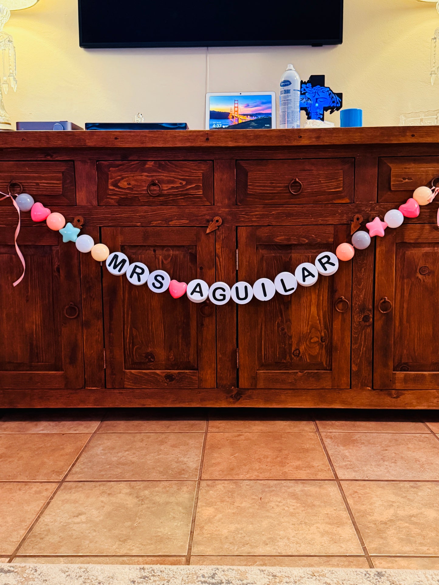 Custom Name Friendship Bracelet Garland