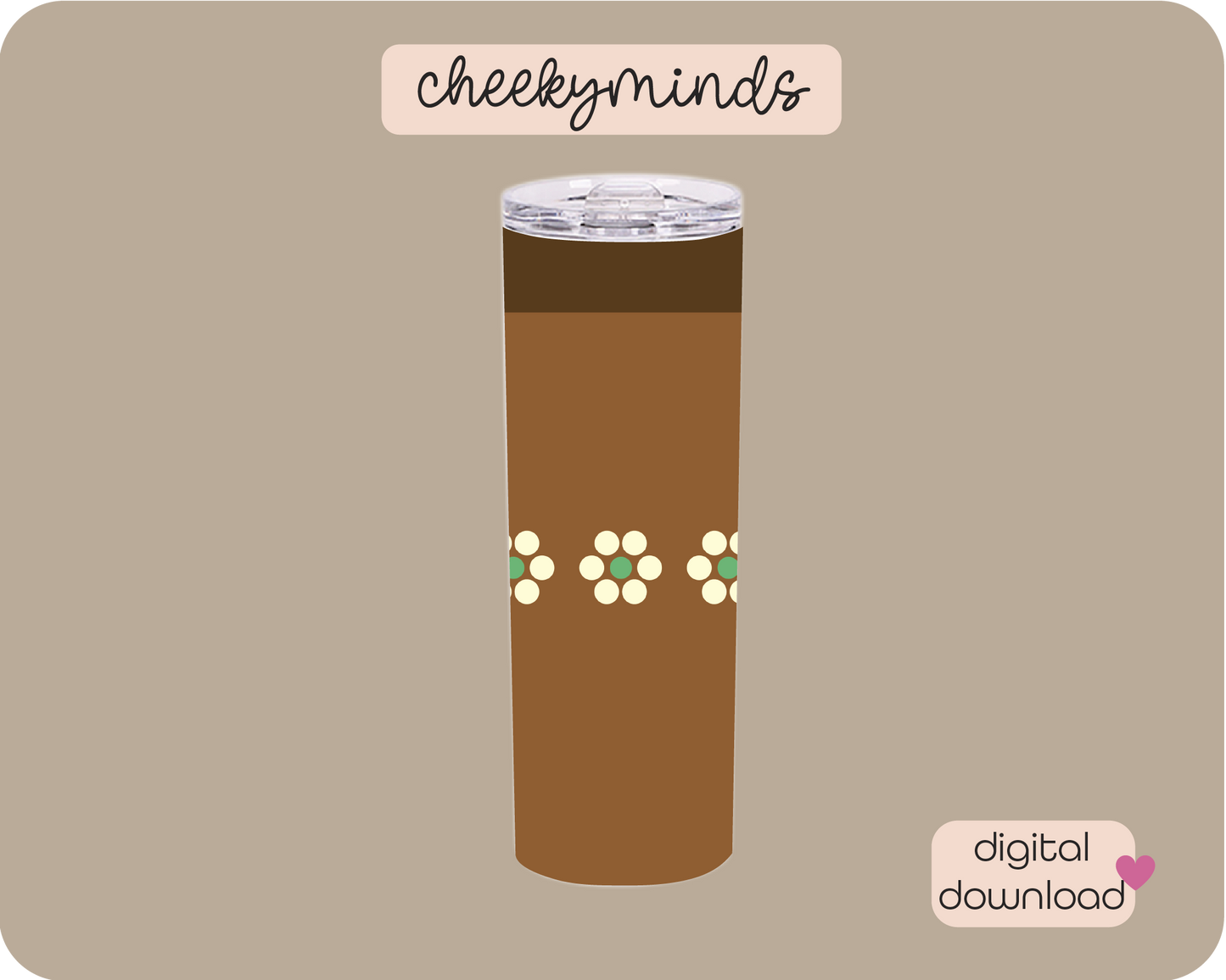 Jarrito Two 20oz Skinny Straight Tumbler SVG PNG Wrap