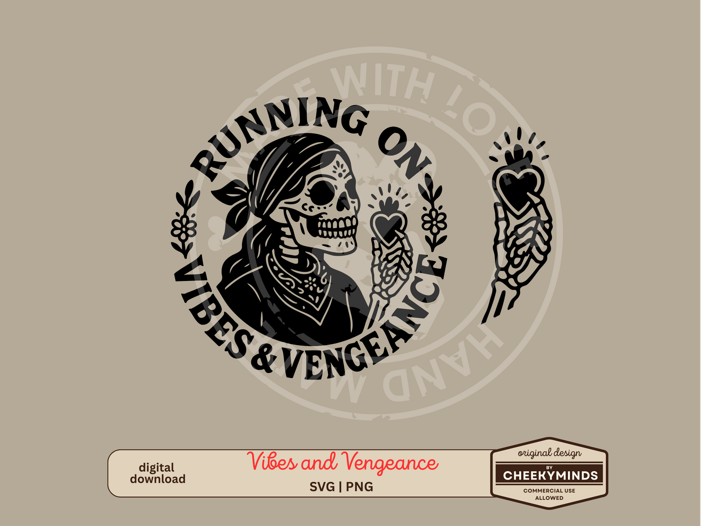 Running on Vibes and Vengeance SVG PNG