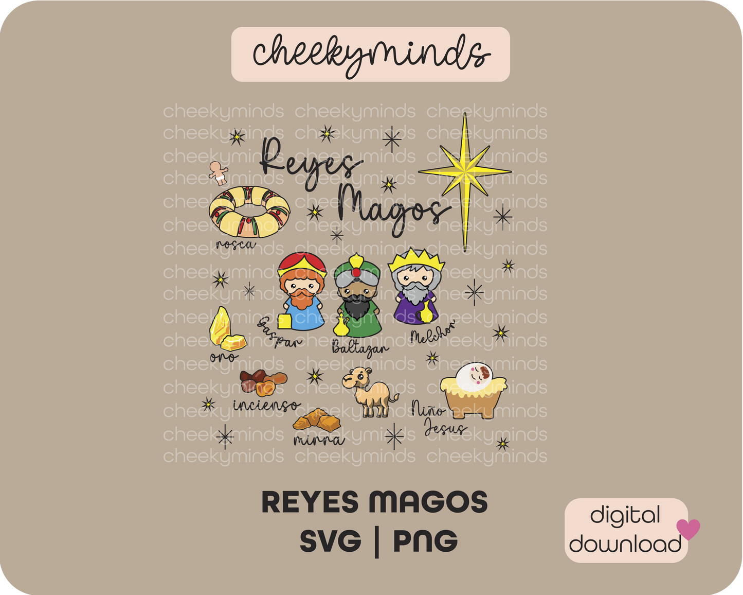 Los Tres Reyes Magos PNG