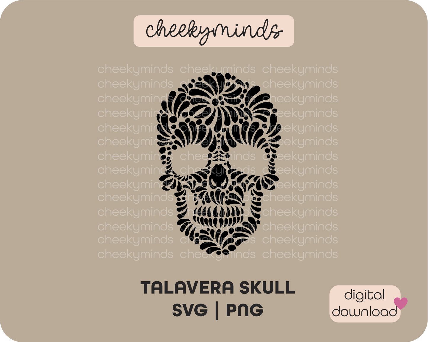 Talavera Skull SVG PNG