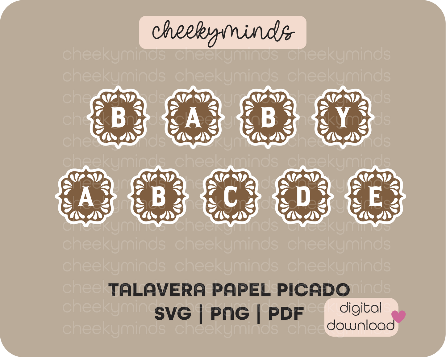 Cielito Lindo Banner or CupCake Toppers SVG & PNG