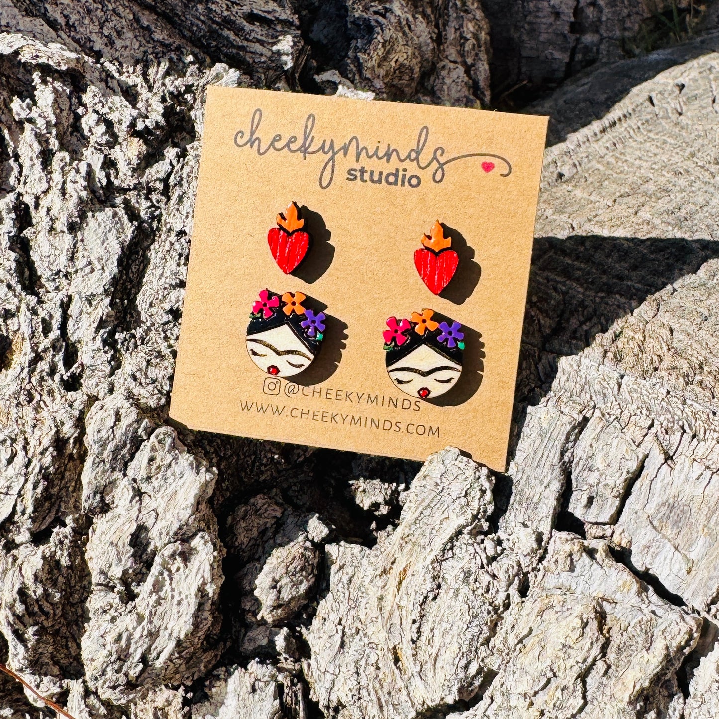 Frida Kahlo Stud Earrings image 1