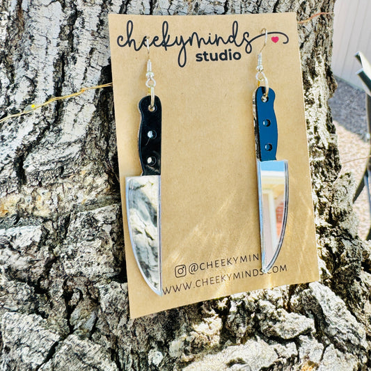 Hanging Knife Earrings image 1
