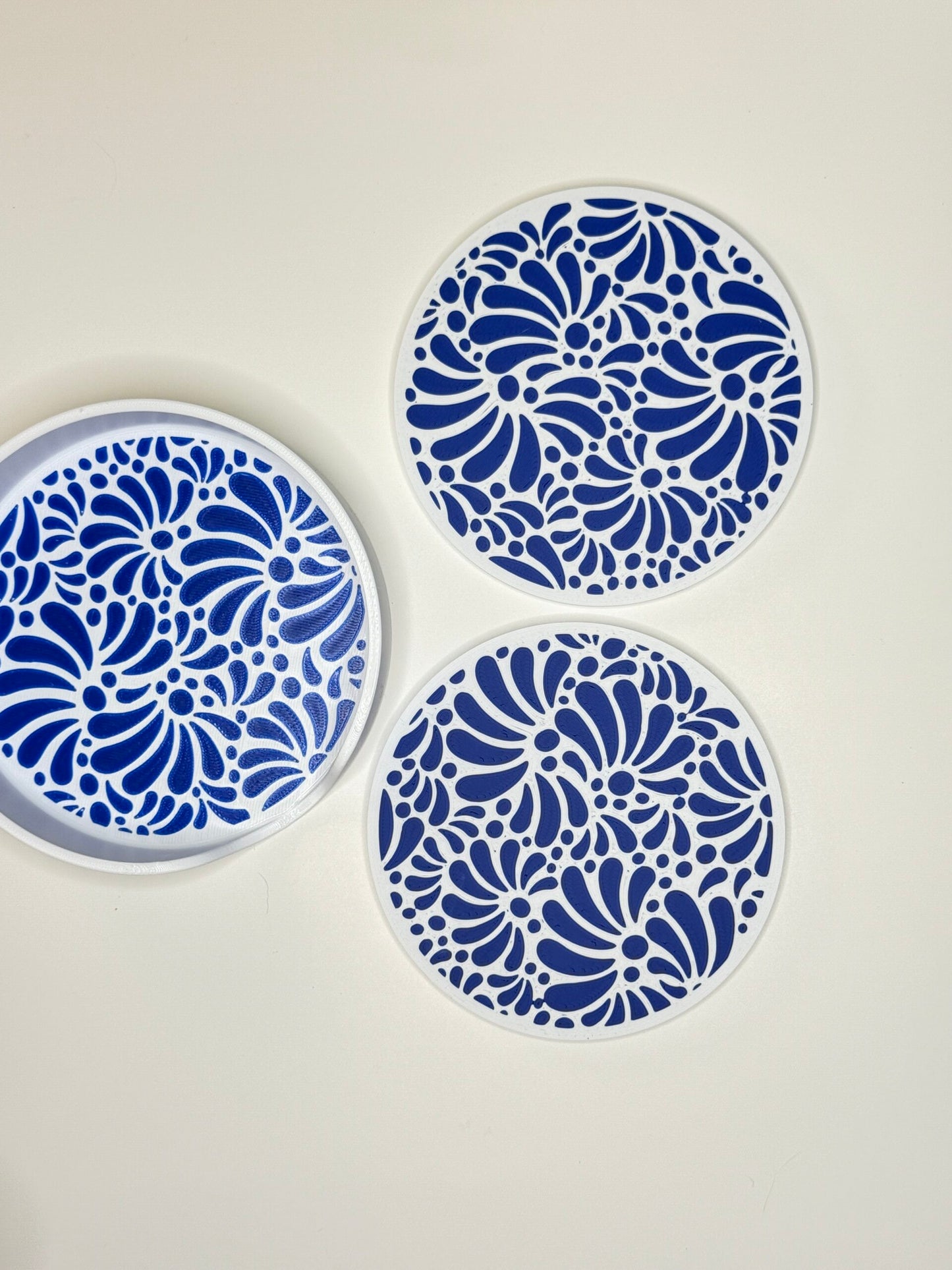 Talavera Blue Colored Coasters image 2
