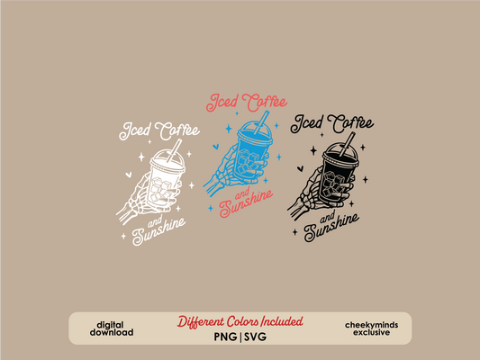 Iced Coffee and Sunshine Digital File