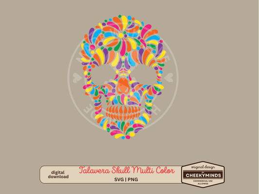 Talavera Multi Color Skeleton SVG and PNG