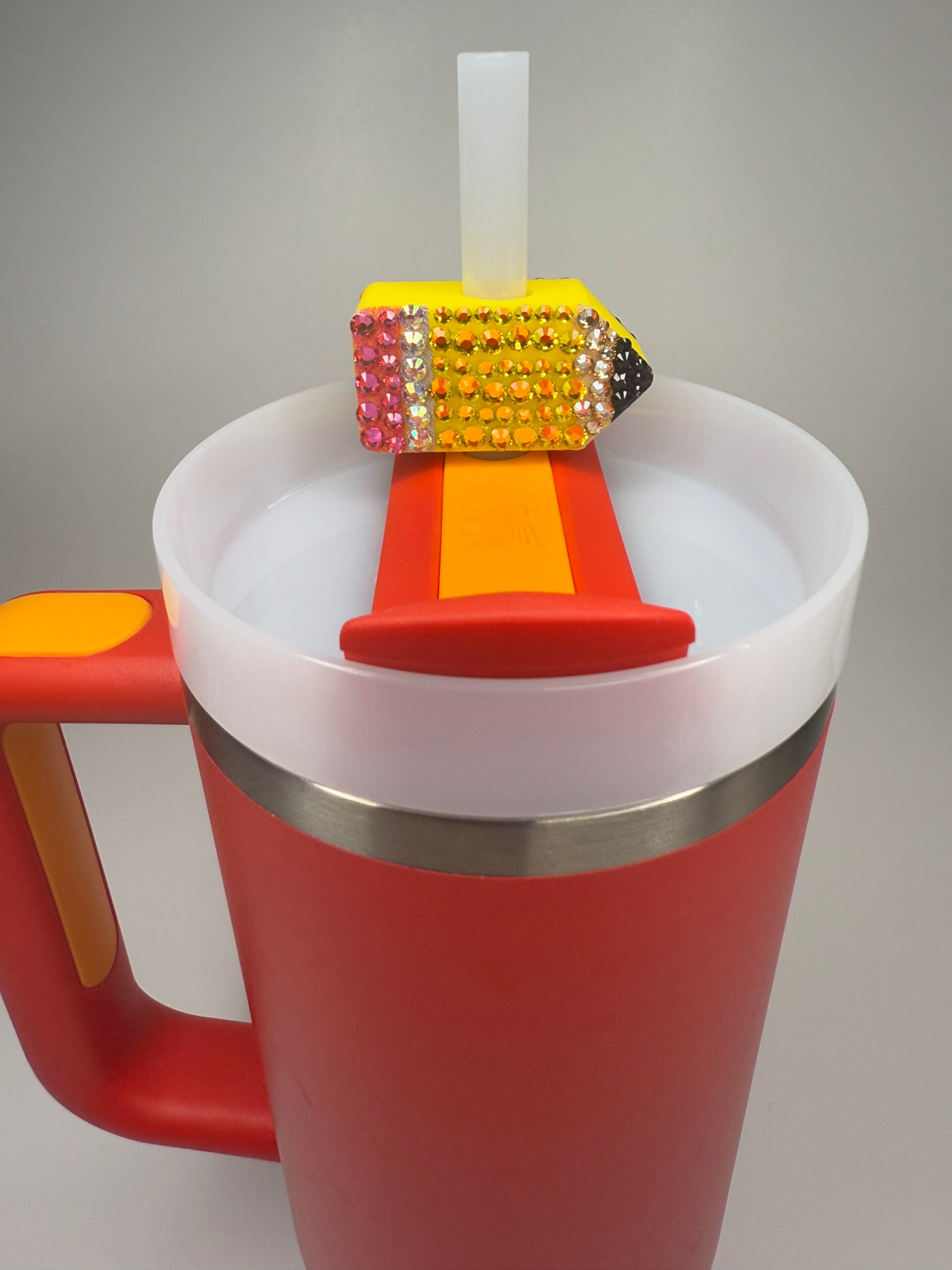 Rhinestone Pencil Straw Charm image 1