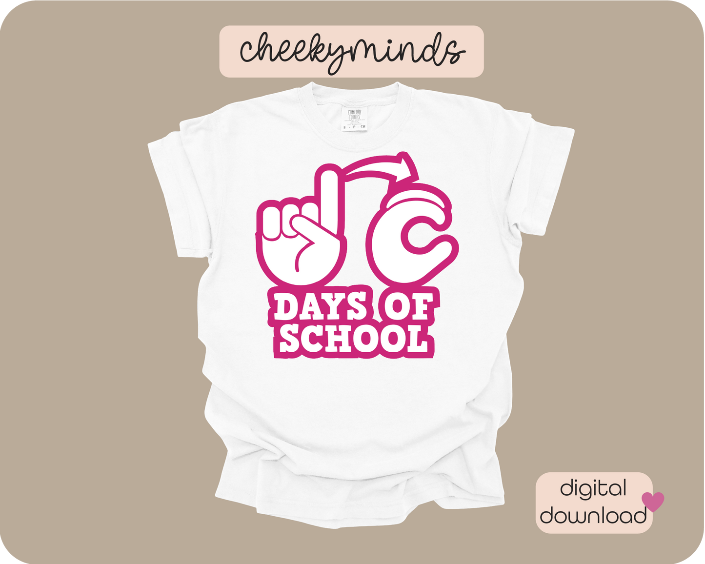 ASL 100 Days of School SVG PNG