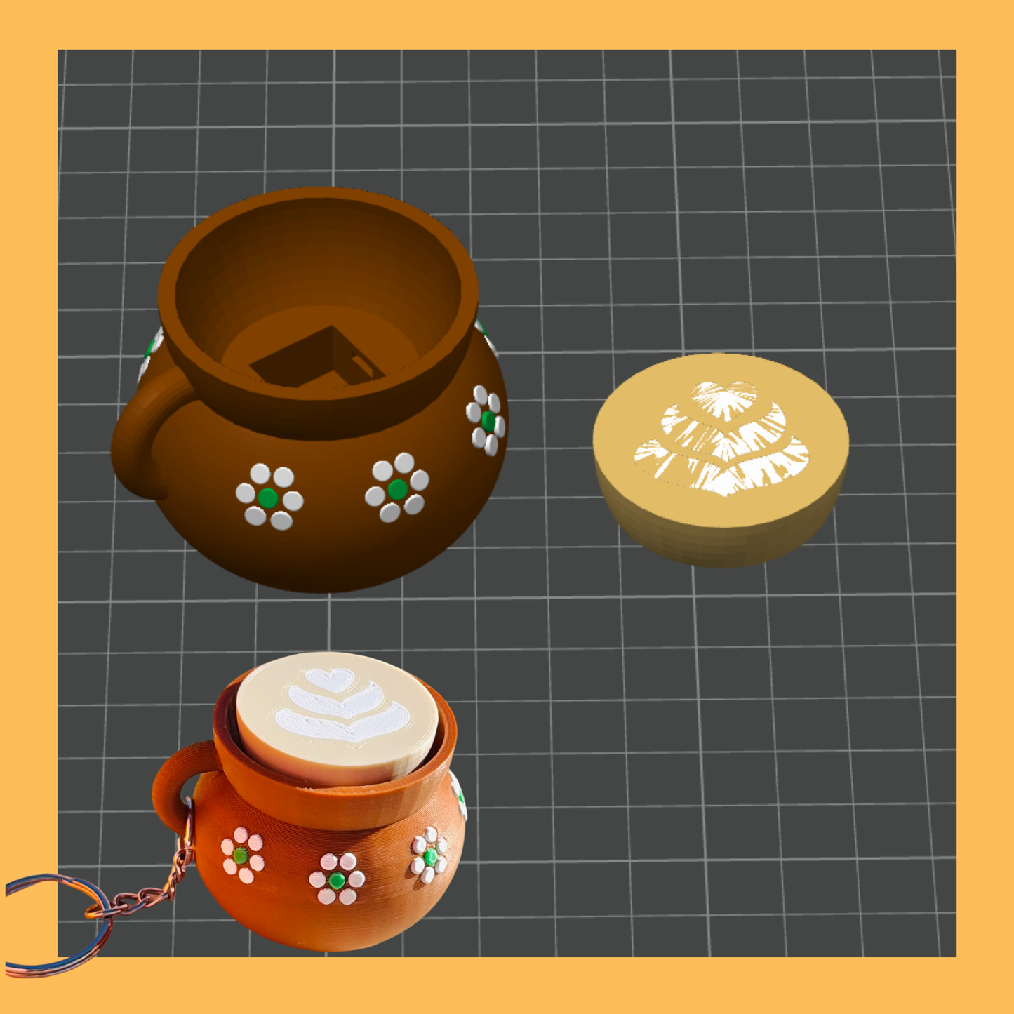 Jarrito Cafecito Clicker STL 3mf File