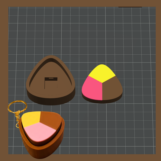 Cookie Tri Color Clicker 3MF STL File