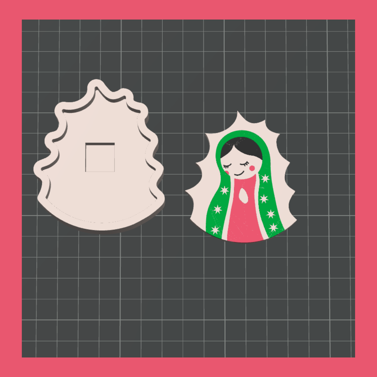 Virgencita Virgin Mary Clicker STL File