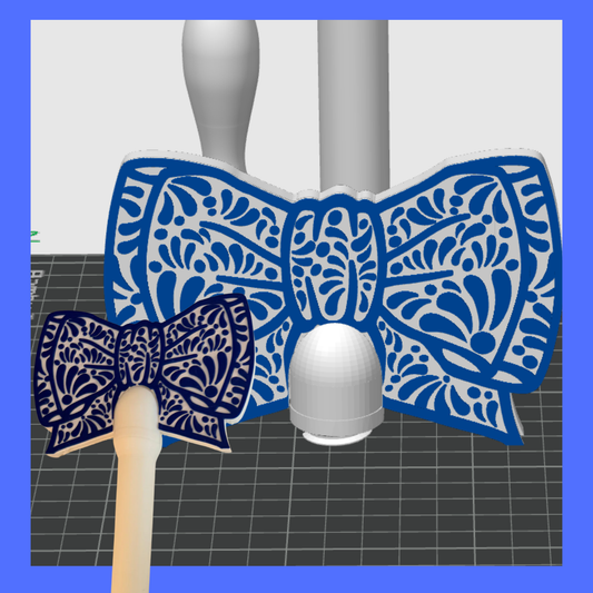 Talavera Bow Payment Wand Fidget STL File
