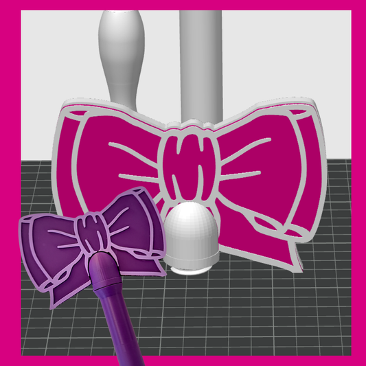Cute Bow Payment Wand Fidget STL File