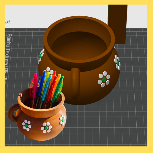 Jarrito Pencil Holder STL 3mf File