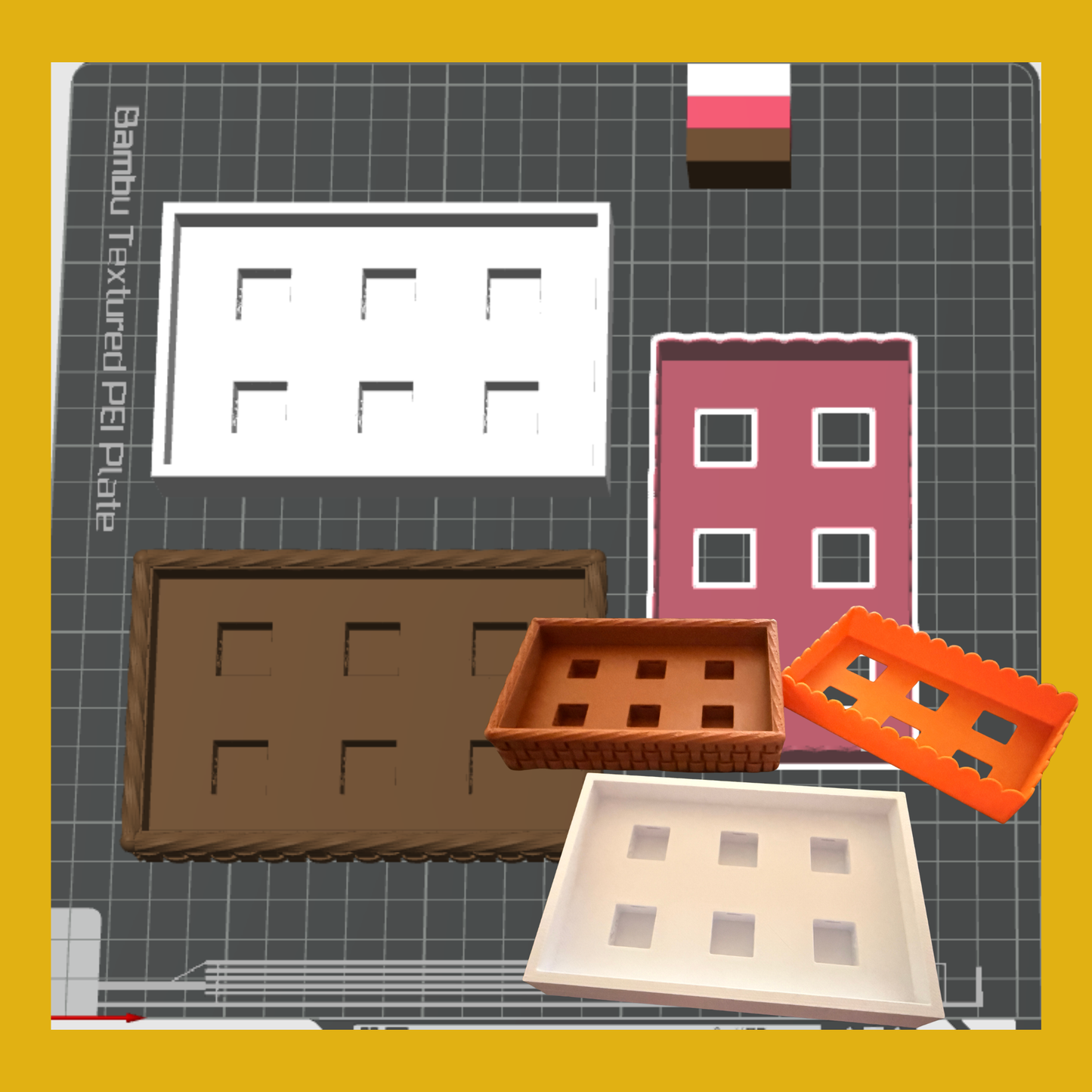 Pan Dulce Half Dozen Box Expansion | Box & Trays Only | 3D Print File