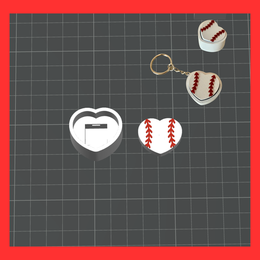 Baseball Heart Clicker STL File