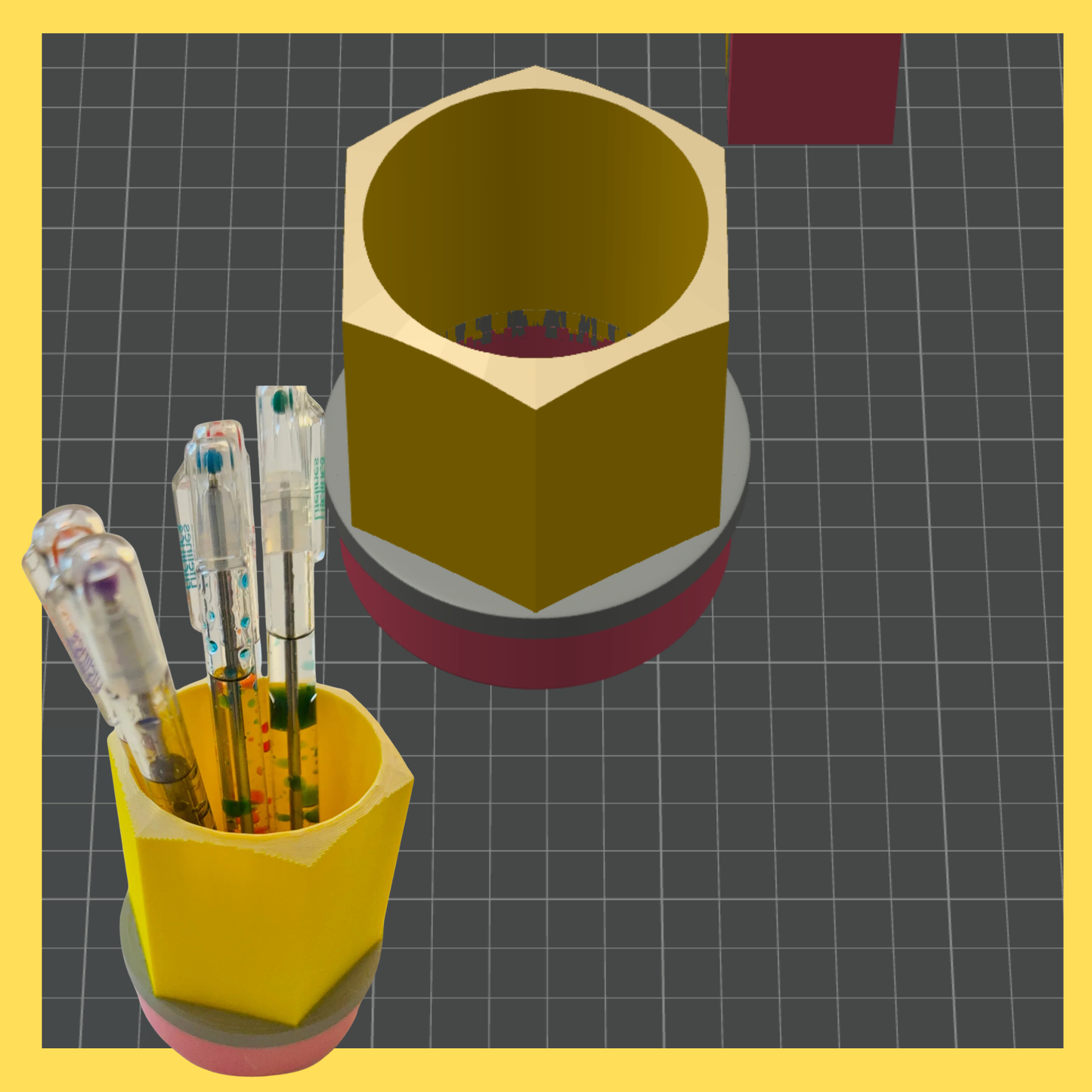 Teacher Pencil Cup STL File