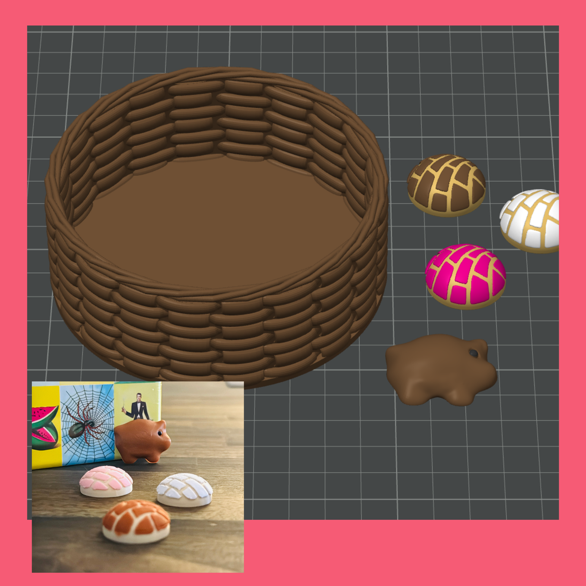 Pan Dulce 3D Print File Regular and Magnetic