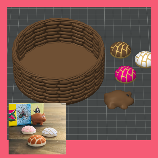 Pan Dulce 3D Print File Regular and Magnetic