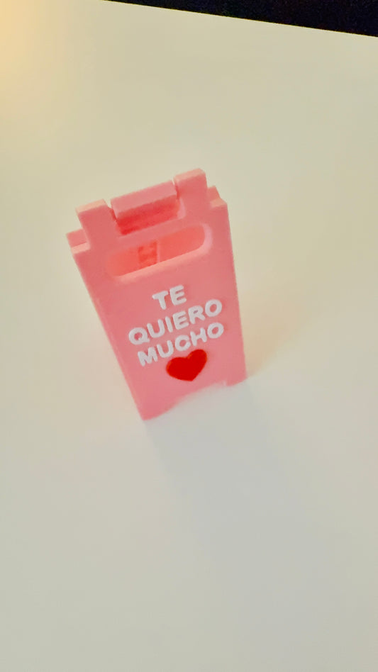 Te Quiero Mucho Caution Sign STL File