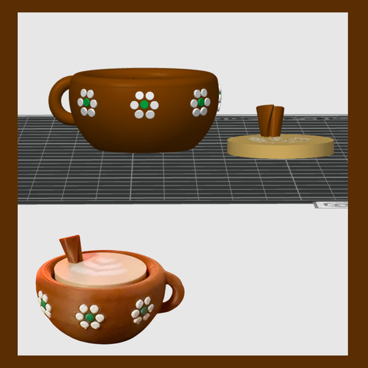 Cafecito de Olla Clicking Gear Spin Fidget STL File