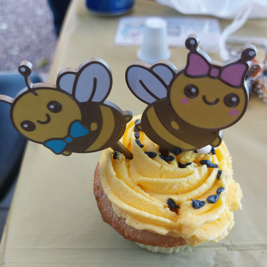 What Will Baby Bee Cup Cake Toppers STL File