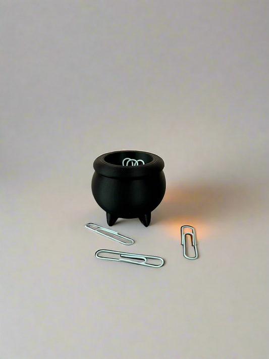 Witchy Cauldron Paperclip Holder