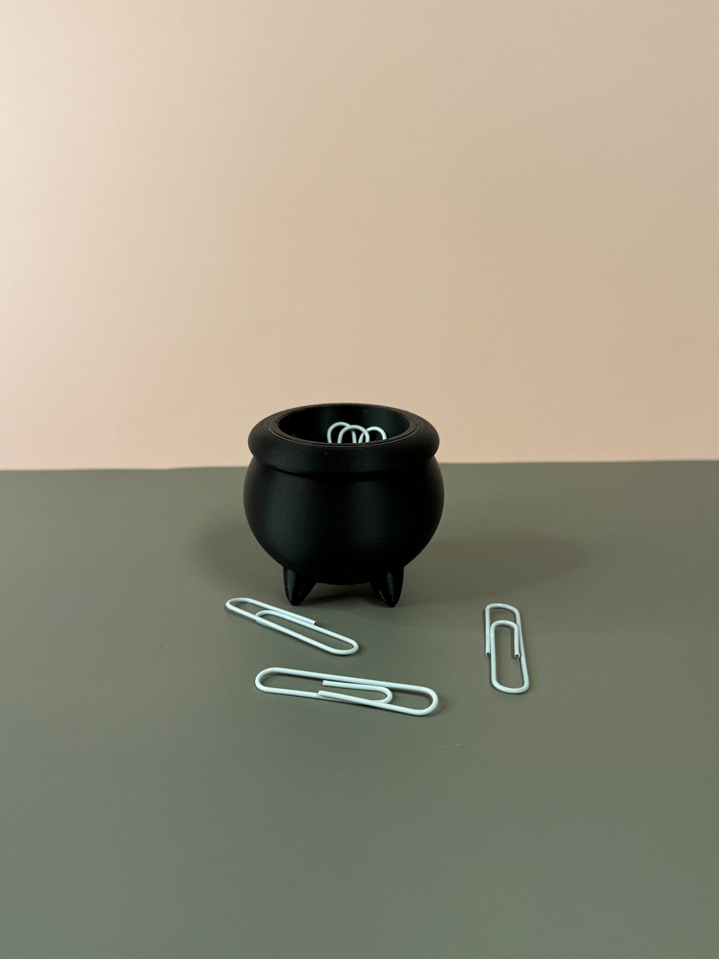 Witchy Cauldron Paperclip Holder