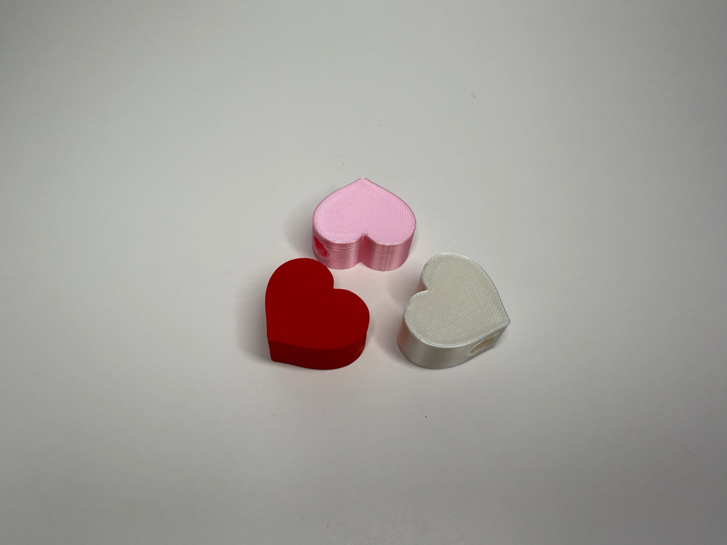 Heart Shaped Straw Charm in Red, Pink or White