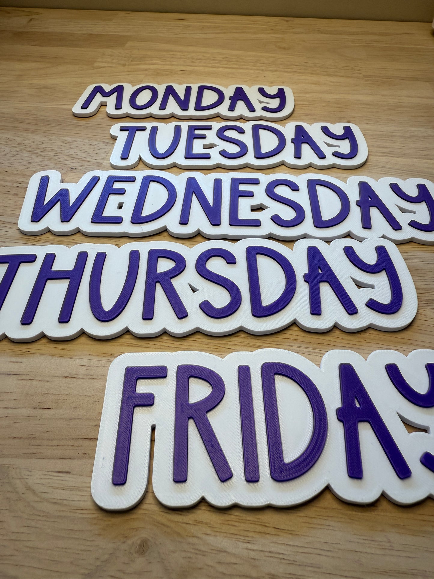 Teacher Board Magnetic Signs – Days of the Week