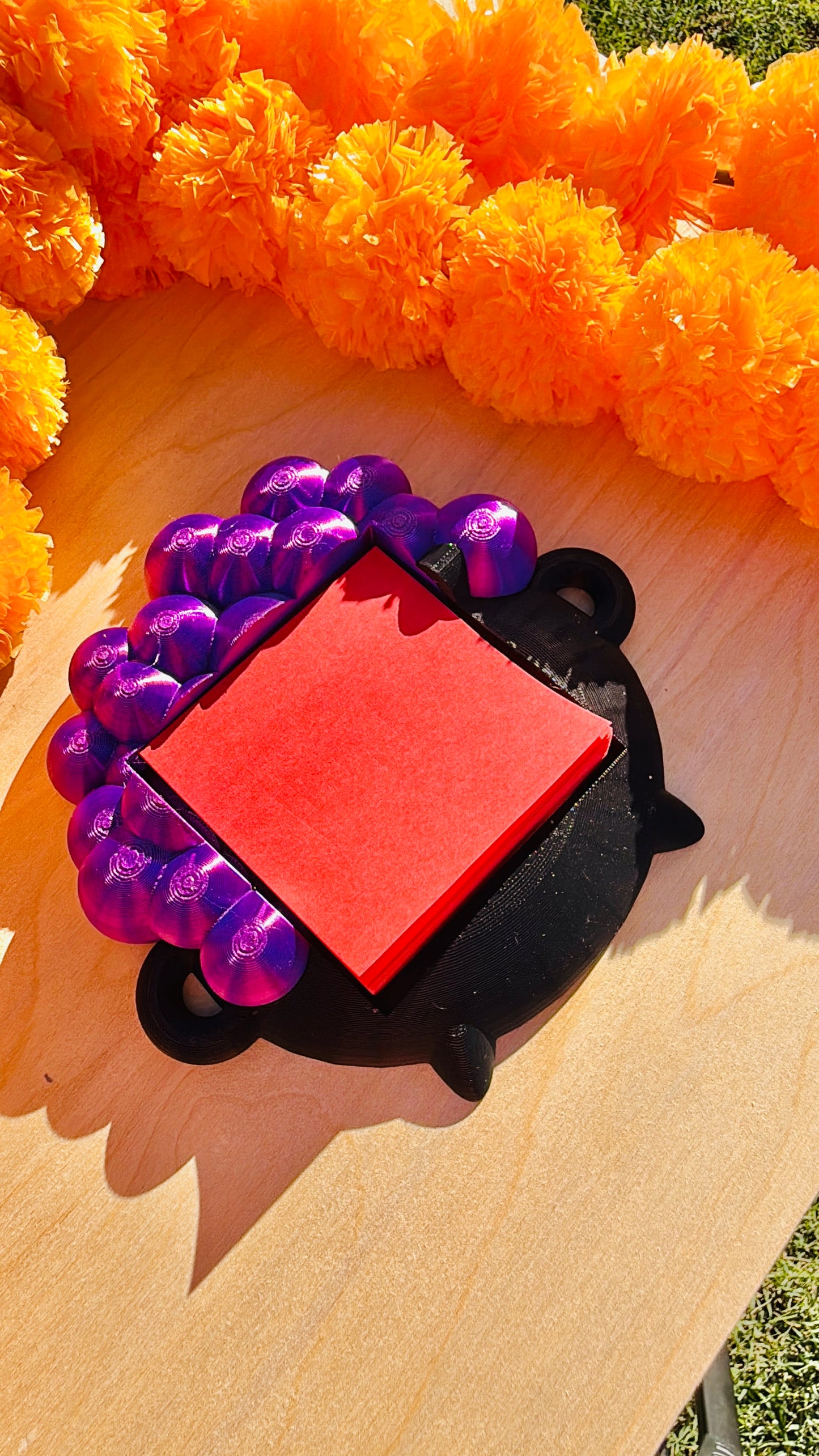 Cauldron Post It Holder STL 3mf File