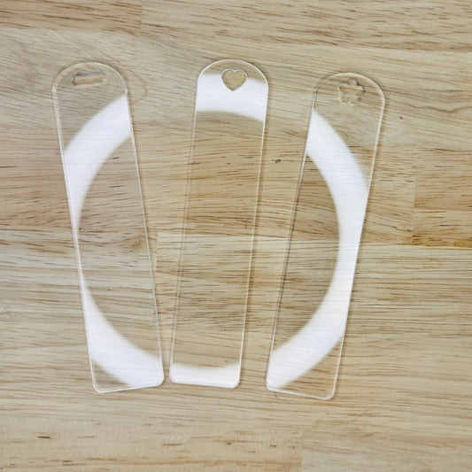 Book Mark Blanks - Clear