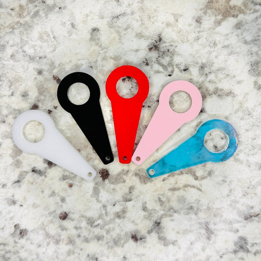 Straw Charm Acrylic Blanks
