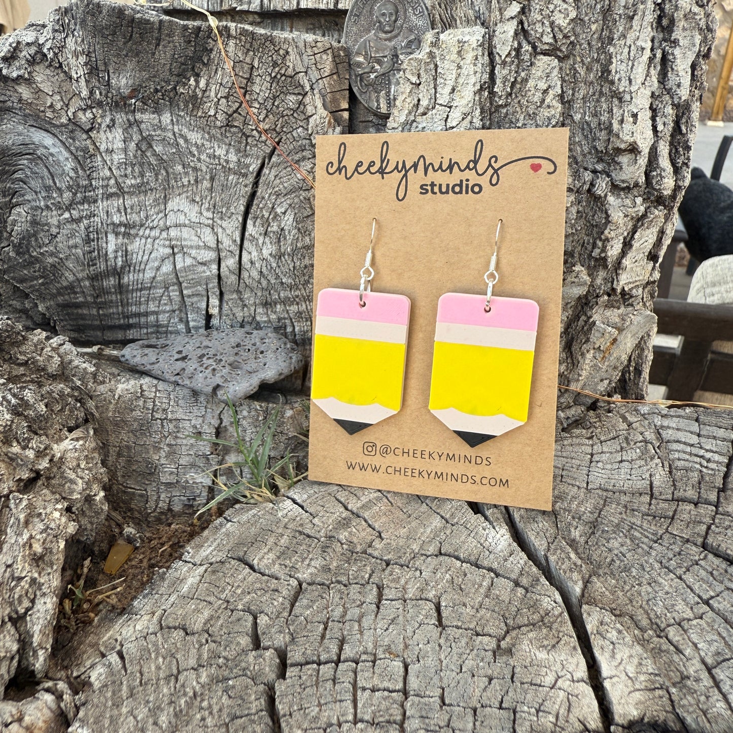 Teacher Pencil Minimalist Earrings