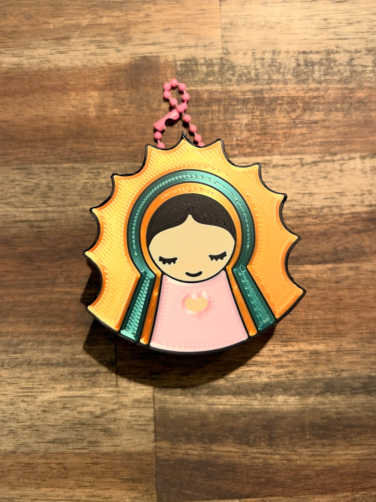 Virgencita PocketBac Holder Keychain