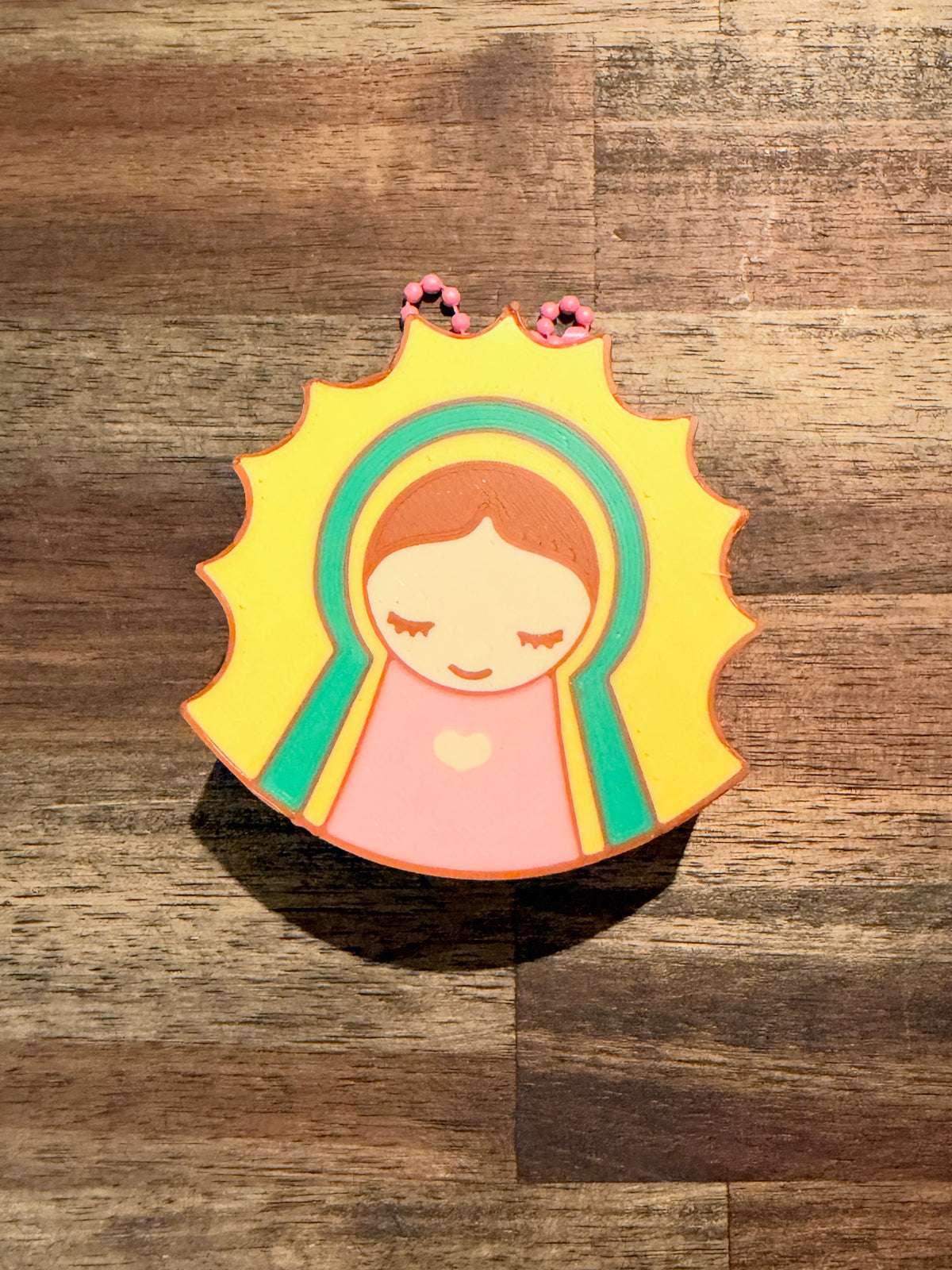Virgencita PocketBac Holder Keychain