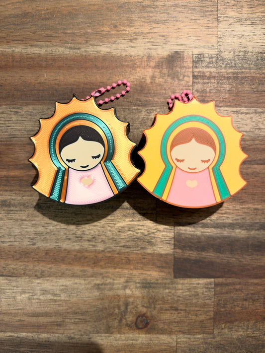 Virgencita PocketBac Holder Keychain