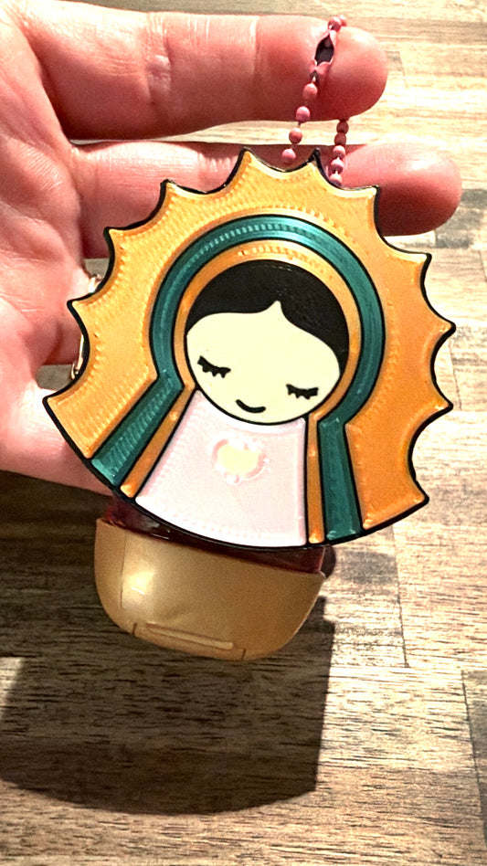 Virgencita PocketBac Holder Keychain